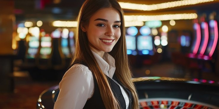 French Roulette table layout on togelcc link with betting grid and live dealer view